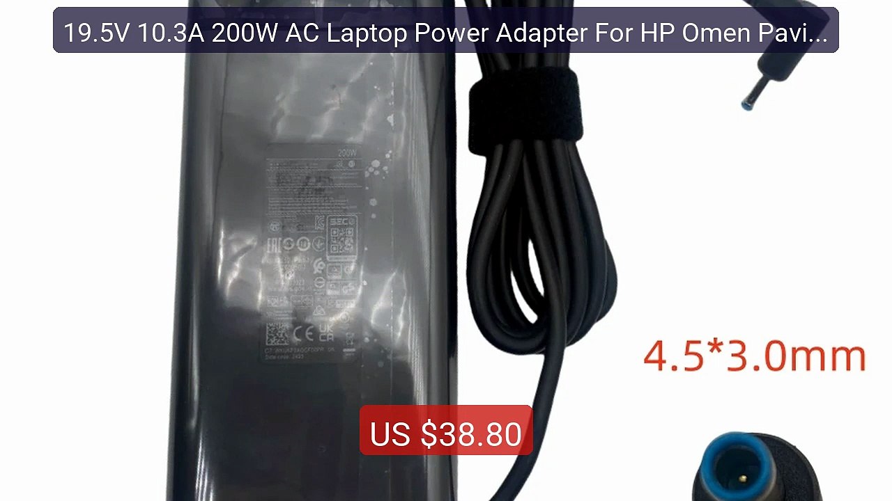 19.5V 10.3A 200W AC Laptop Power Adapter For HP Omen Pavili... -- Top Pick 2026 | Unbeatable Price!