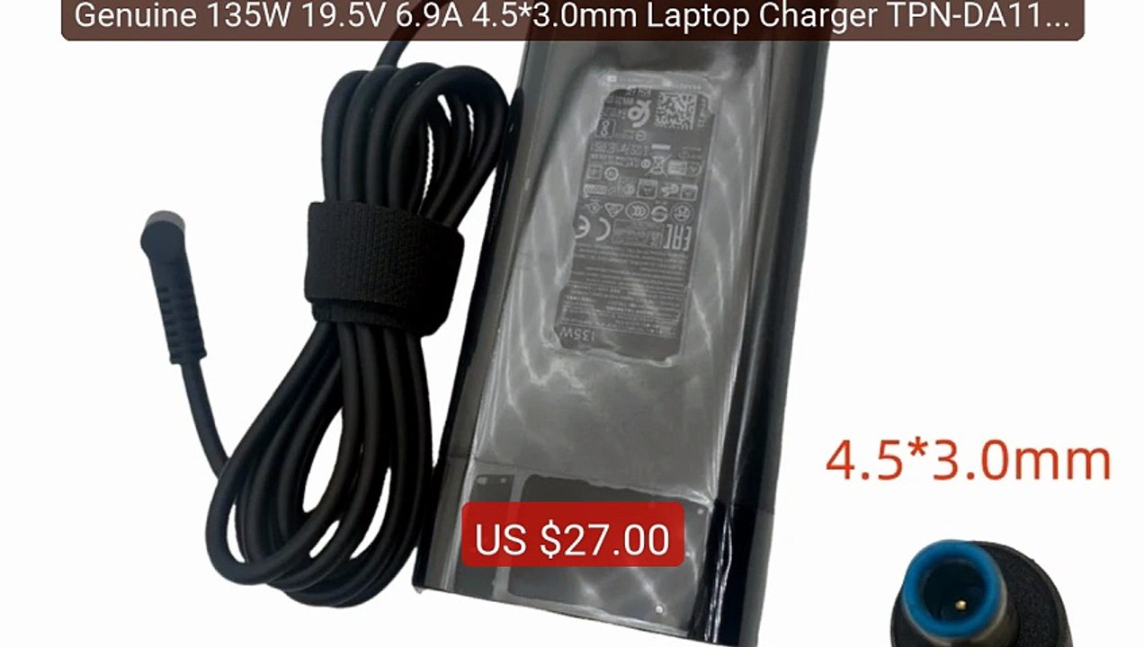 Genuine 135W 19.5V 6.9A 4.5*3.0mm Laptop Charger TPN-DA11  For... -- Hot Deal 2026 | Limited Offer!