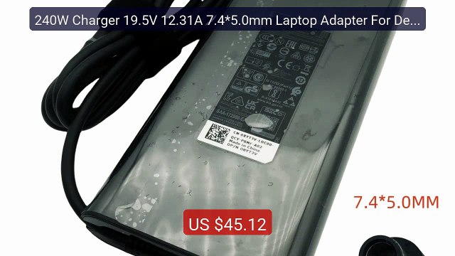 240W Charger 19.5V 12.31A 7.4*5.0mm Laptop Adapter For Dell Pr... Hot Deal 2026 | Limited Offer!