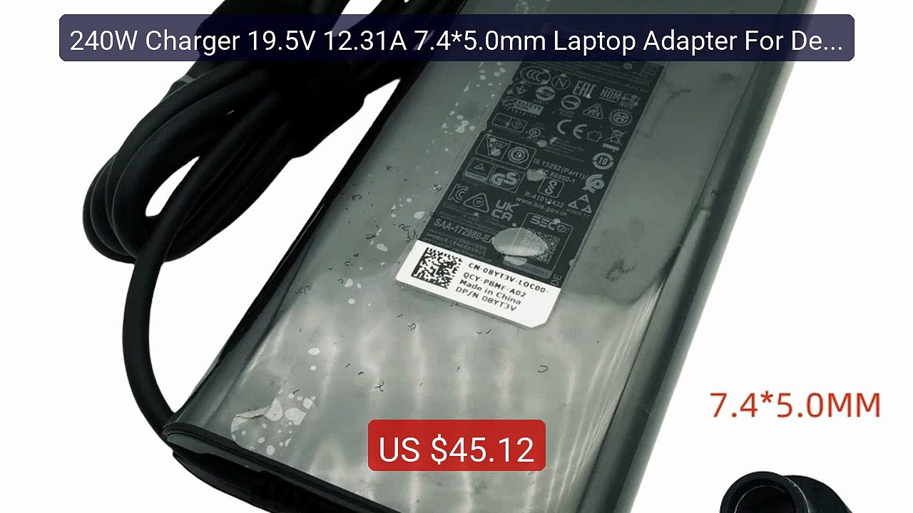 240W Charger 19.5V 12.31A 7.4*5.0mm Laptop Adapter For Dell Pr... -- Hot Deal 2026 | Limited Offer!