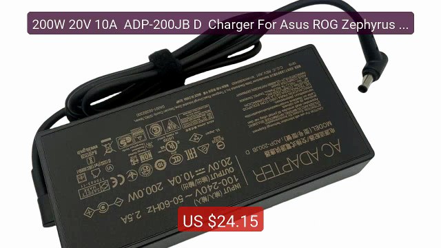 200W 20V 10A ADP-200JB D Charger For Asus ROG Zephyrus G15 GA503R... Top Rated 2026 | Buy Now!
