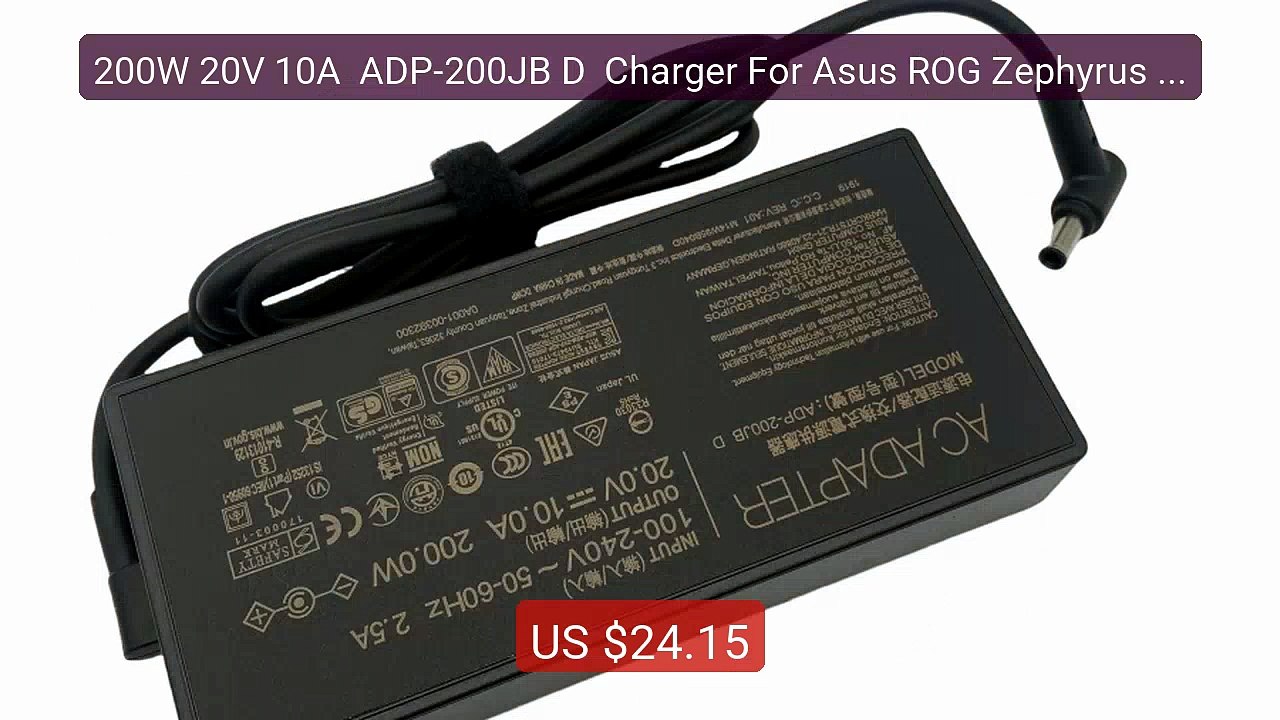 200W 20V 10A  ADP-200JB D  Charger For Asus ROG Zephyrus G15 GA503R... -- Top Rated 2026 | Buy Now!