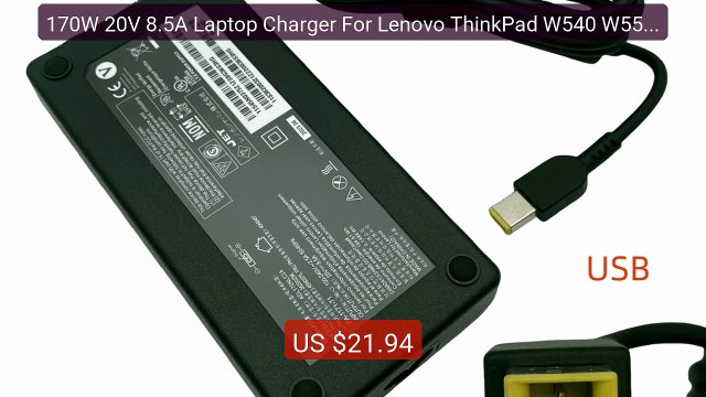 170W 20V 8.5A Laptop Charger For Lenovo ThinkPad W540 W550s... Top Pick 2026 | Unbeatable Price!