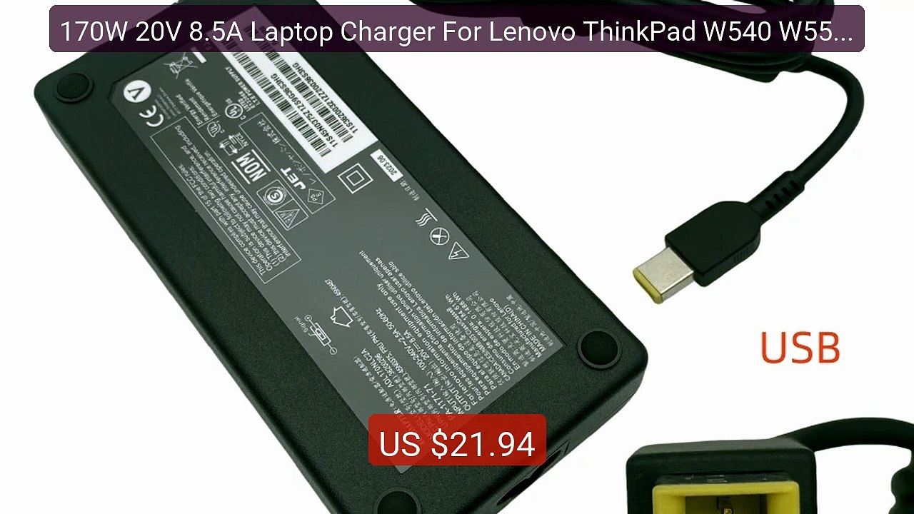 170W 20V 8.5A Laptop Charger For Lenovo ThinkPad W540 W550s... -- Top Pick 2026 | Unbeatable Price!