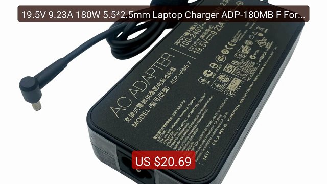 19.5V 9.23A 180W 5.5*2.5mm Laptop Charger ADP-180MB F For Asus... Hot Deal 2026 | Limited Offer!
