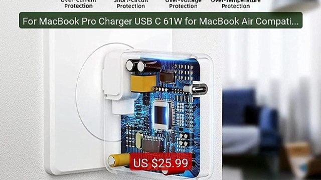 For MacBook Pro Charger USB C 61W for MacBook Air Compatible with i... Top Rated 2026 | Buy Now!