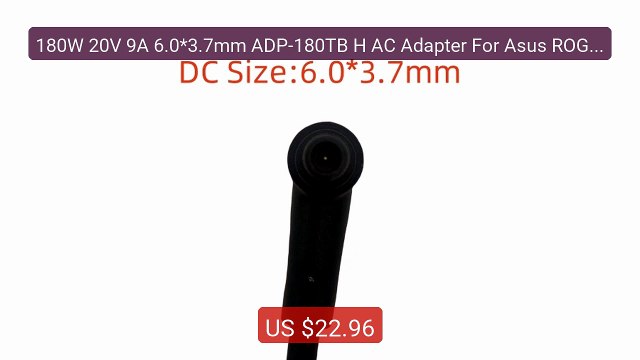 180W 20V 9A 6.0*3.7mm ADP-180TB H AC Adapter For Asus ROG Zeph... Best Buy 2026 | Great Quality!
