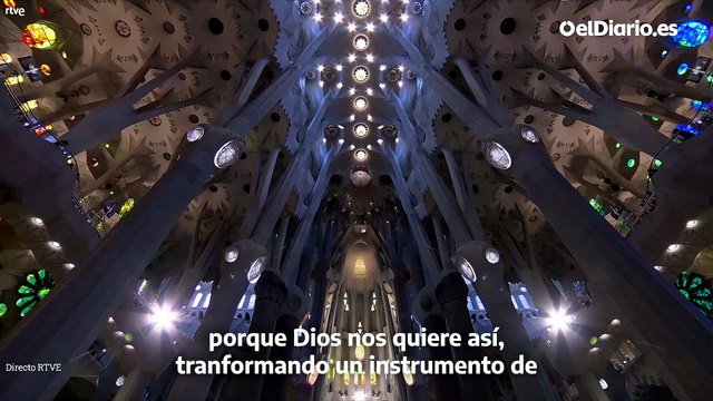 El Papa proclama la Torre de Jesús de la Sagrada Família “como un faro abierto al Mediterráneo”