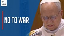 Pope says Christians cannot promote war