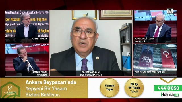 DSP Genel Başkanı Aksakal CNN TÜRK'te: Özel'in teklifini reddettik