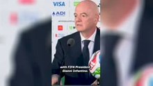 Infantino enjoys his introduction to World Cup opening press conference