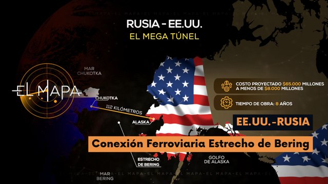 El Mapa | Mapa del día | EE.UU.-Rusia | Conexión Ferroviaria Estrecho de Bering 10-06-2026