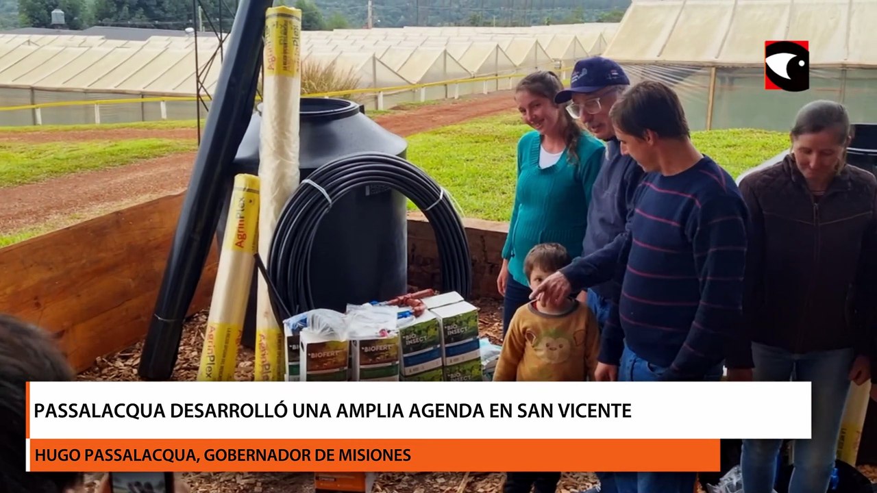Passalacqua desarrolló una amplia agenda en San Vicente