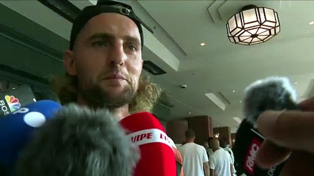 Adrien Rabiot après l’arrivée des Bleus à leur hôtel de Boston : « Un accueil très chaleureux qui donne envie de débuter le Mondial » - Foot - Coupe du monde 2026 - Bleus