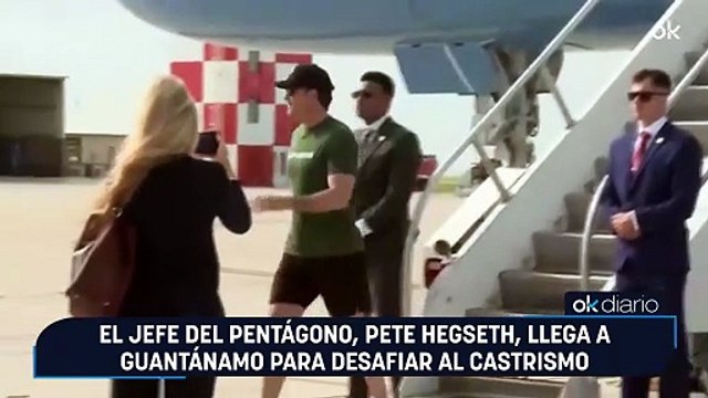 El jefe del Pentágono, Pete Hegseth, llega a Guantánamo para desafiar al castrismo