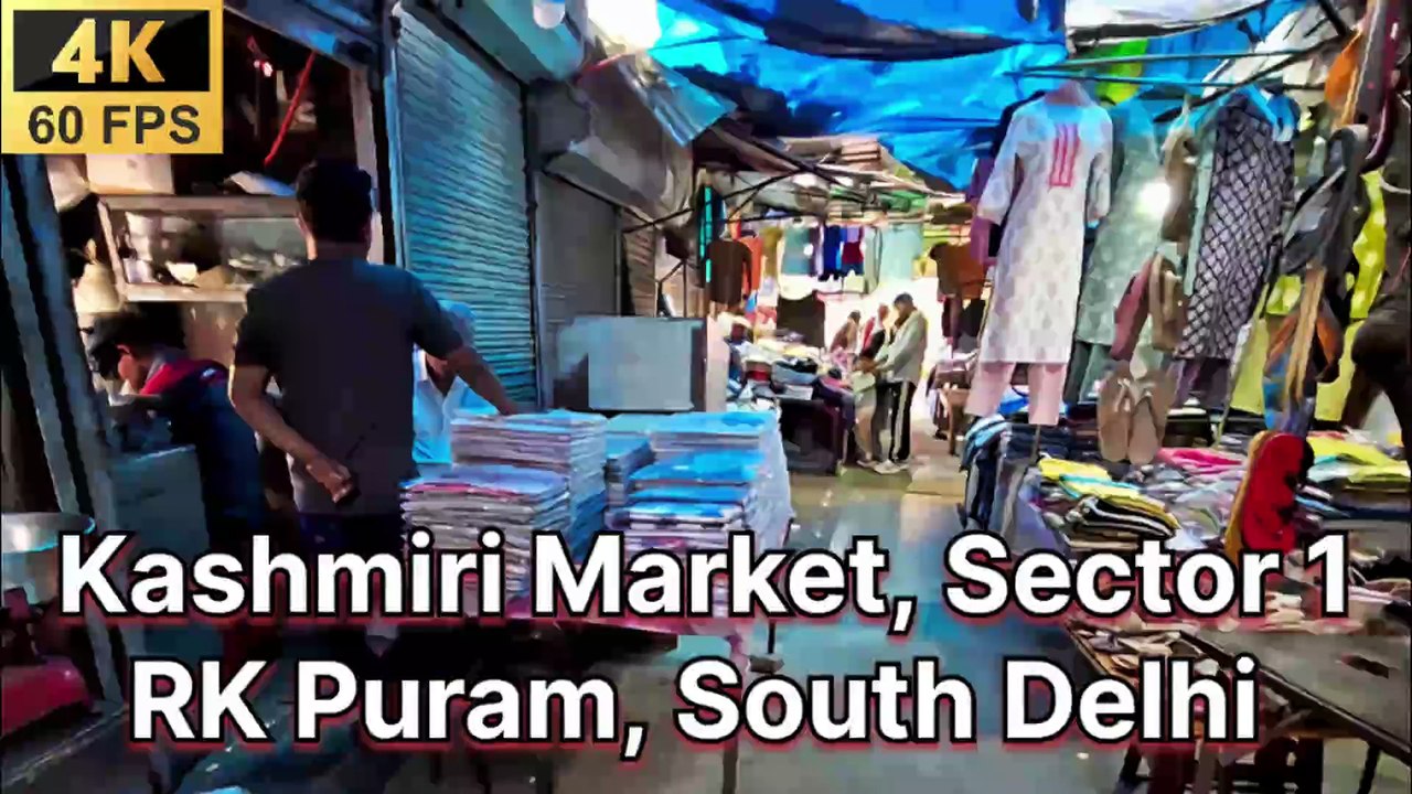 Kashmiri Market RK Puram Sector 1 Delhi 😍 Authentic Wazwan & Mughlai Food | 4K 60FPS Tour