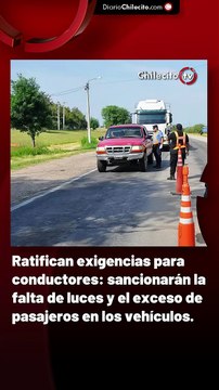 Ratifican exigencias para conductores: sancionarán la falta de luces y el exceso de pasajeros en los vehículos.