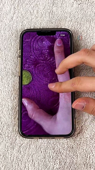 Coin trick for accurate nail sizing💅
