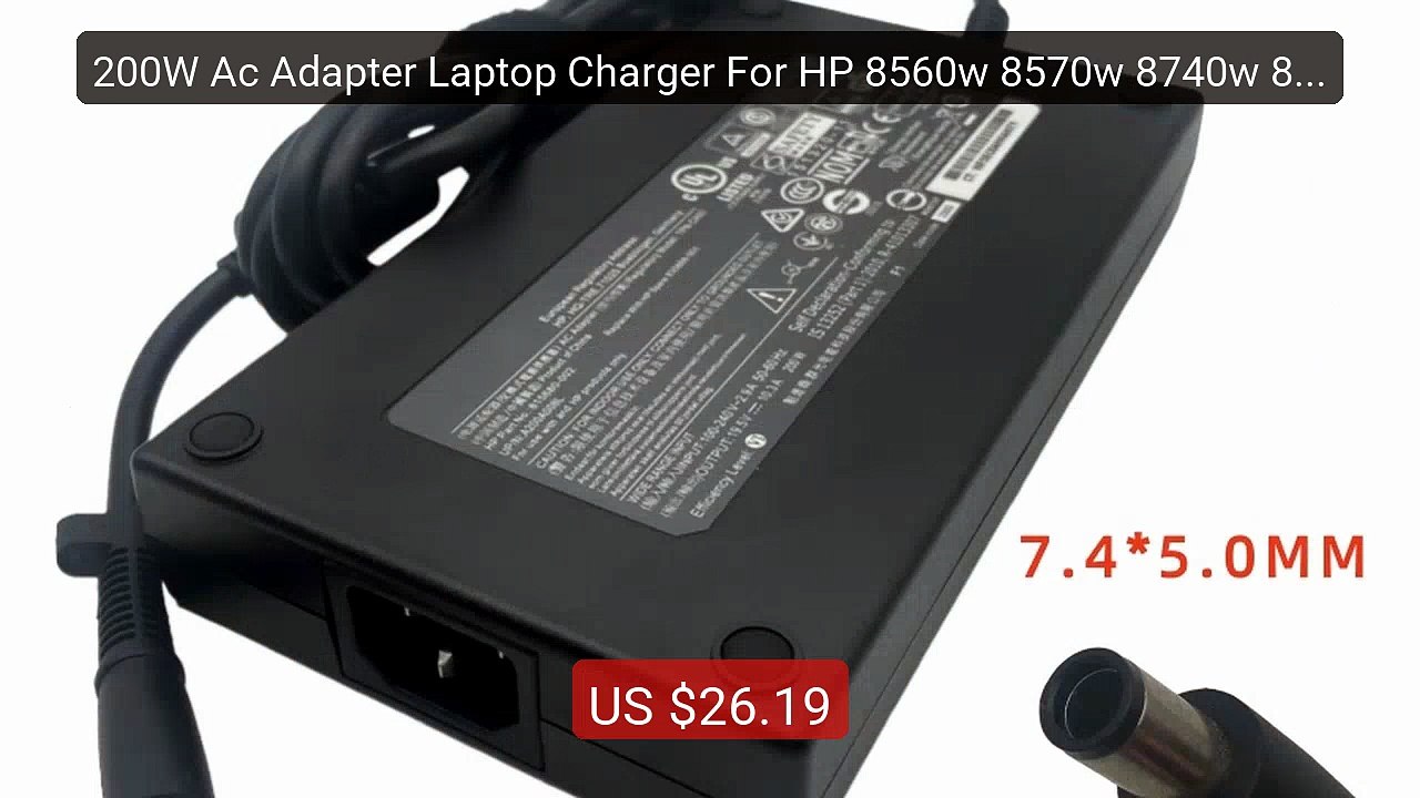 200W Ac Adapter Laptop Charger For HP 8560w 8570w 8740w 876... -- Top Pick 2026 | Unbeatable Price!
