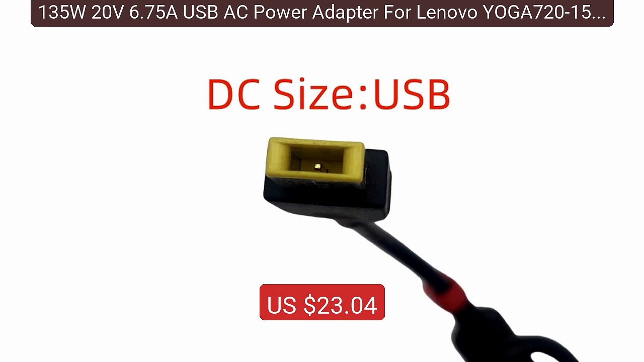 135W 20V 6.75A USB AC Power Adapter For Lenovo YOGA720-15 T440... -- Best Buy 2026 | Great Quality!