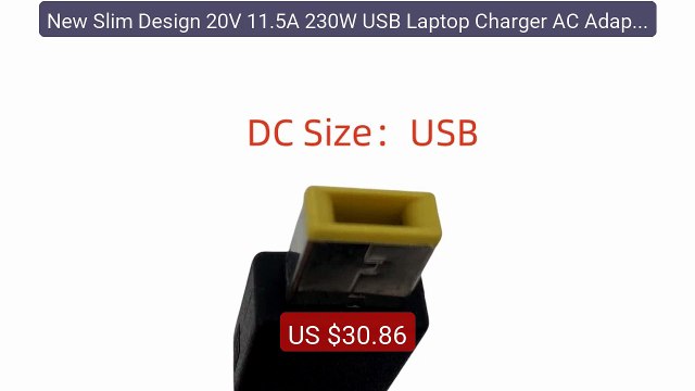 New Slim Design 20V 11.5A 230W USB Laptop Charger AC Adapter F... Hot Deal 2026 | Limited Offer!
