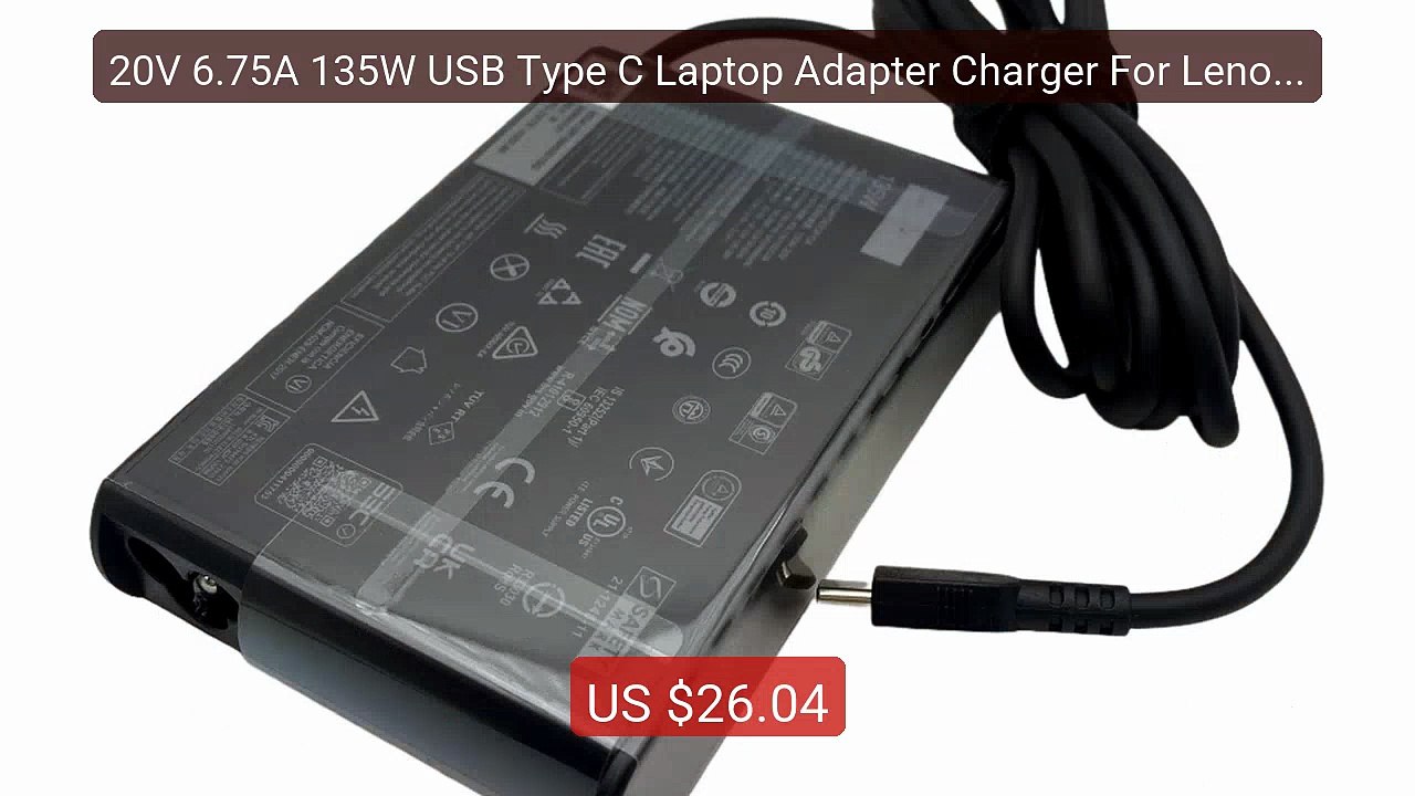 20V 6.75A 135W USB Type C Laptop Adapter Charger For Lenovo T... -- Amazing Value 2026 | Must Have!