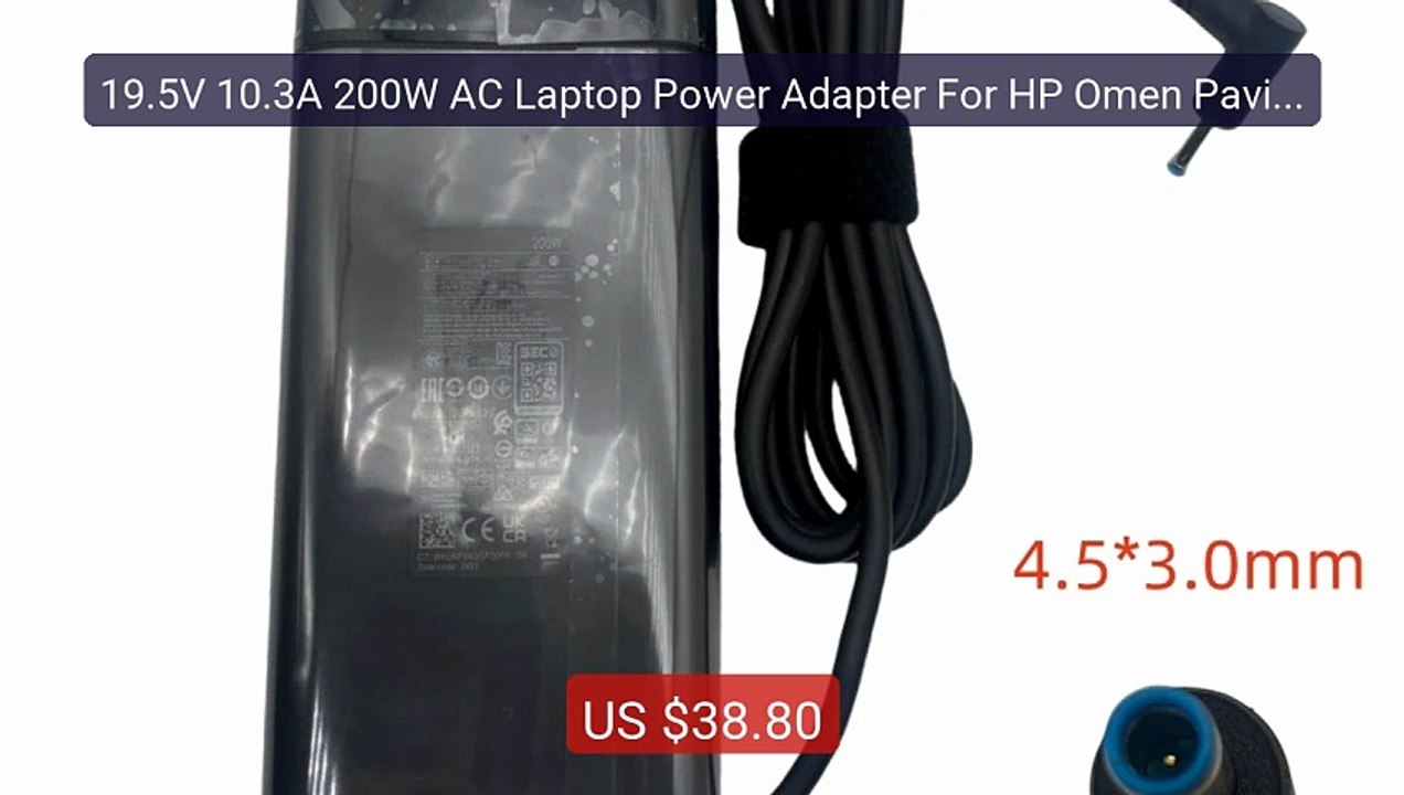 19.5V 10.3A 200W AC Laptop Power Adapter For HP Omen Pavilion Gamin... -- Top Rated 2026 | Buy Now!