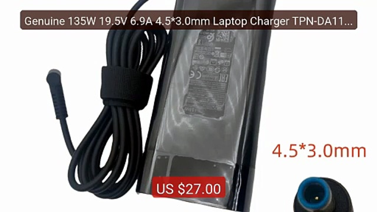 Genuine 135W 19.5V 6.9A 4.5*3.0mm Laptop Charger TPN-DA11  Fo... -- Amazing Value 2026 | Must Have!