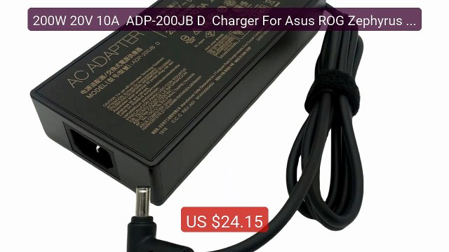 200W 20V 10A ADP-200JB D Charger For Asus ROG Zephyrus G15 ... Amazing Value 2026 | Must Have!