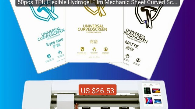 50pcs TPU Flexible Hydrogel Film Mechanic Sheet Curved Screen ... Hot Deal 2026 | Limited Offer!