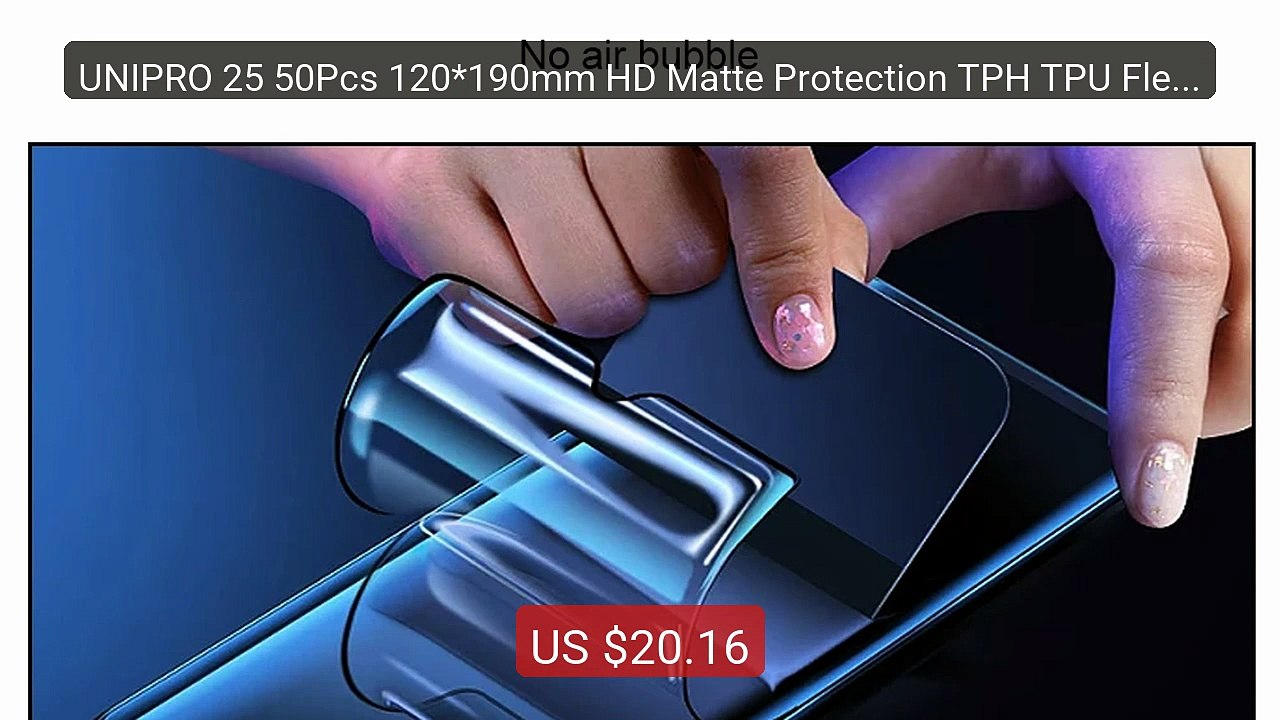 UNIPRO 25 50Pcs 120*190mm HD Matte Protection TPH TPU Flexibl... -- Amazing Value 2026 | Must Have!