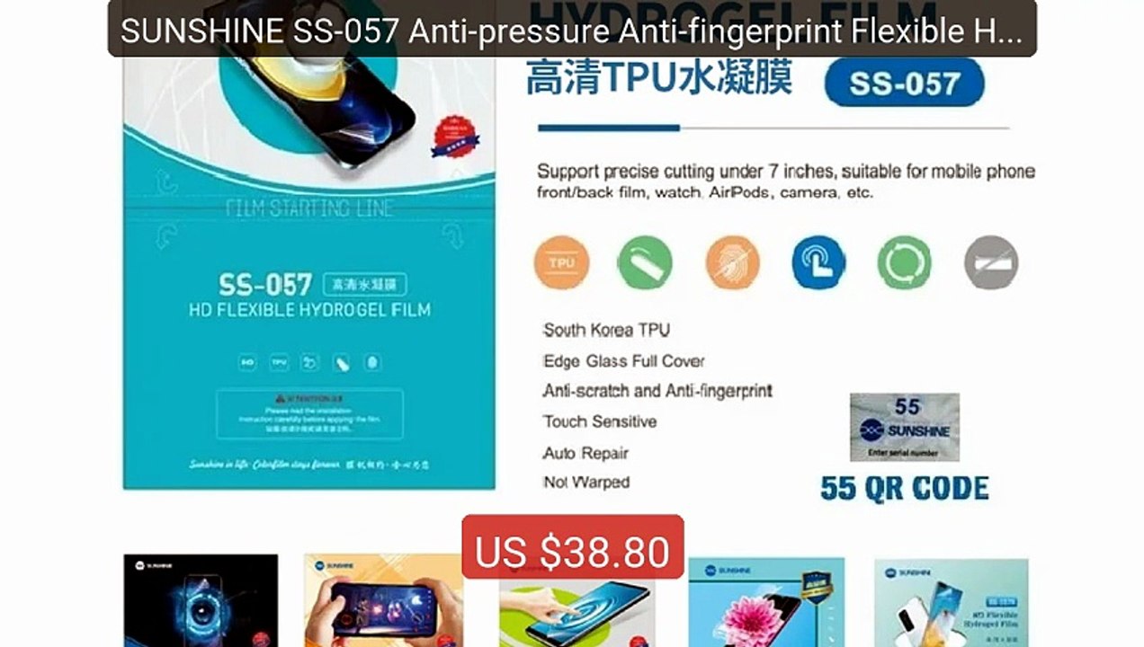 SUNSHINE SS-057 Anti-pressure Anti-fingerprint Flexible Hydro... -- Amazing Value 2026 | Must Have!