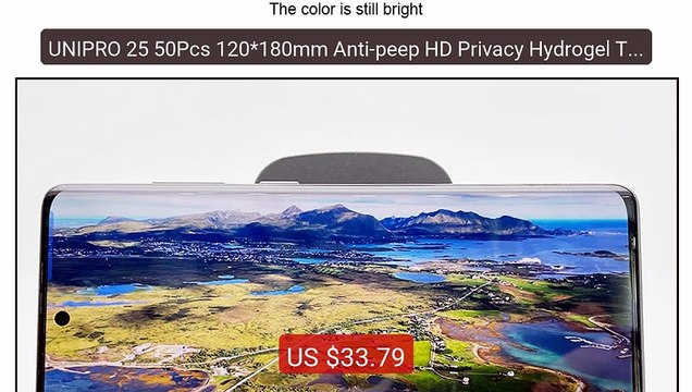 UNIPRO 25 50Pcs 120*180mm Anti-peep HD Privacy Hydrogel TPU Fi... Best Buy 2026 | Great Quality!