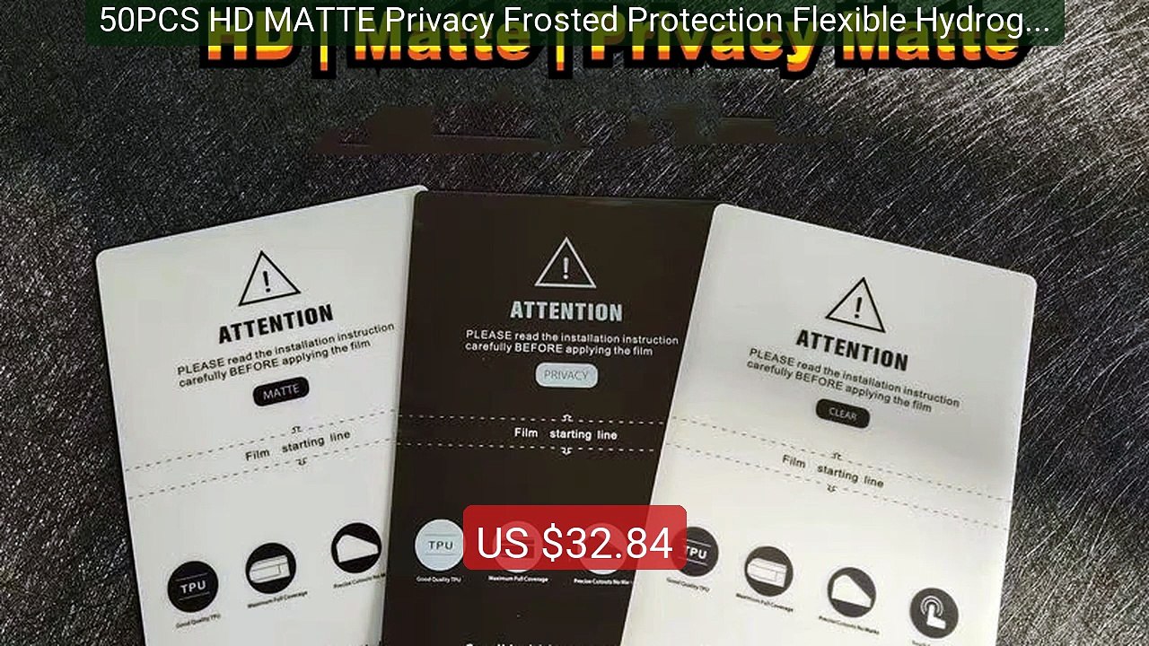 50PCS HD MATTE Privacy Frosted Protection Flexible Hydrogel... -- Top Pick 2026 | Unbeatable Price!