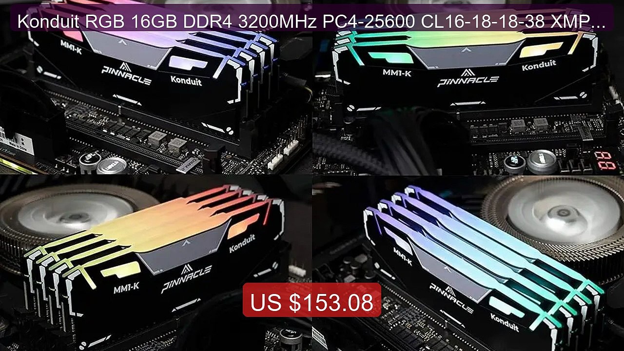 Konduit RGB 16GB DDR4 3200MHz PC4-25600 CL16-18-18-38 XMP2.0 Overc... -- Best Deal 2026 | Shop Now!