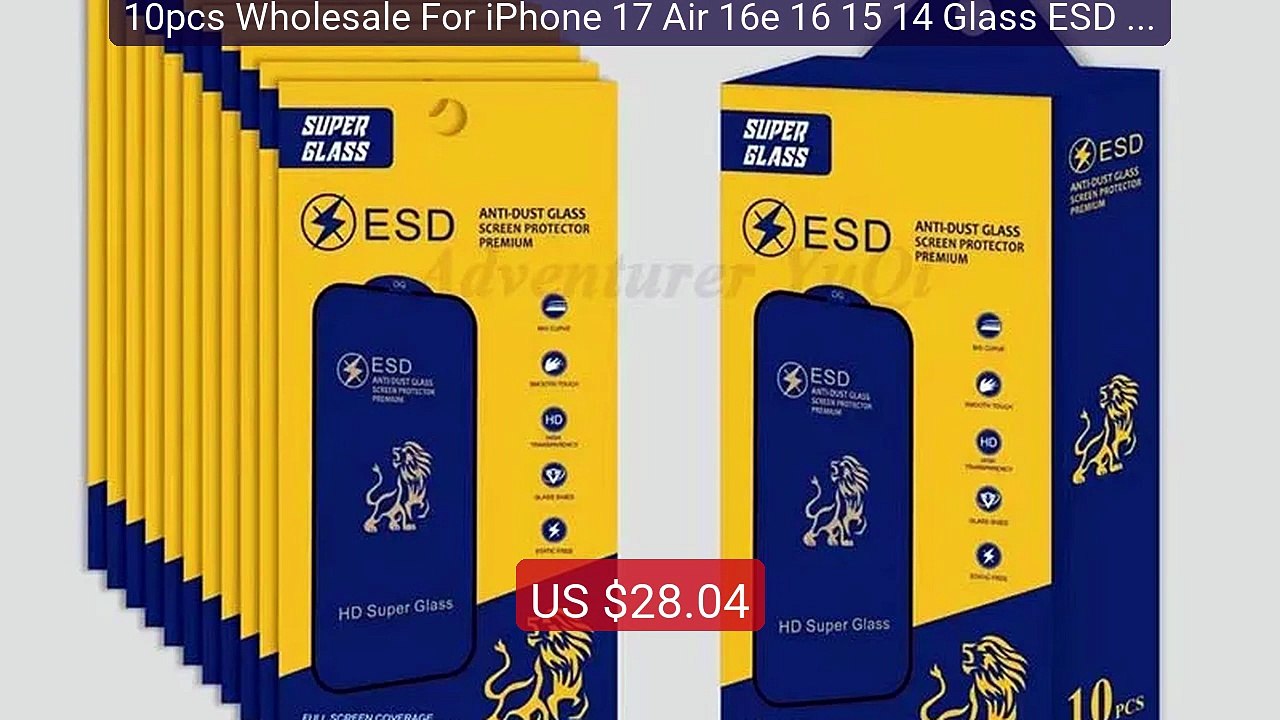 10pcs Wholesale For iPhone 17 Air 16e 16 15 14 Glass ESD Anti ... -- Best Buy 2026 | Great Quality!