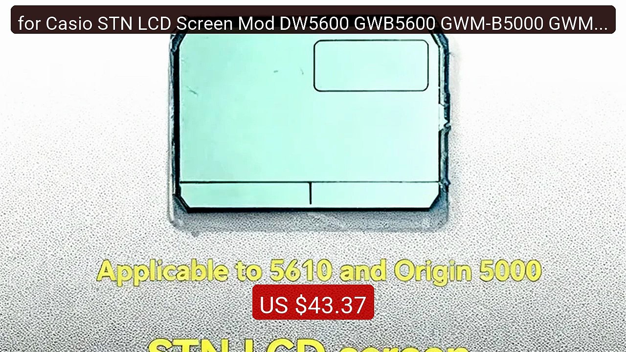 for Casio STN LCD Screen Mod DW5600 GWB5600 GWM-B5000 GWM5610 gw56... -- Best Deal 2026 | Shop Now!