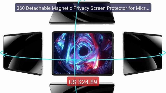 360 Detachable Magnetic Privacy Screen Protector for Microsof... Amazing Value 2026 | Must Have!