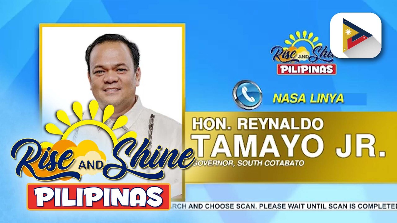 Panayam kay South Cotabato Gov. Reynaldo Tamayo Jr. upang alamin ang pinakahuling sitwasyon sa probinsya na naapektuhan ng malakas na #lindol nitong Lunes