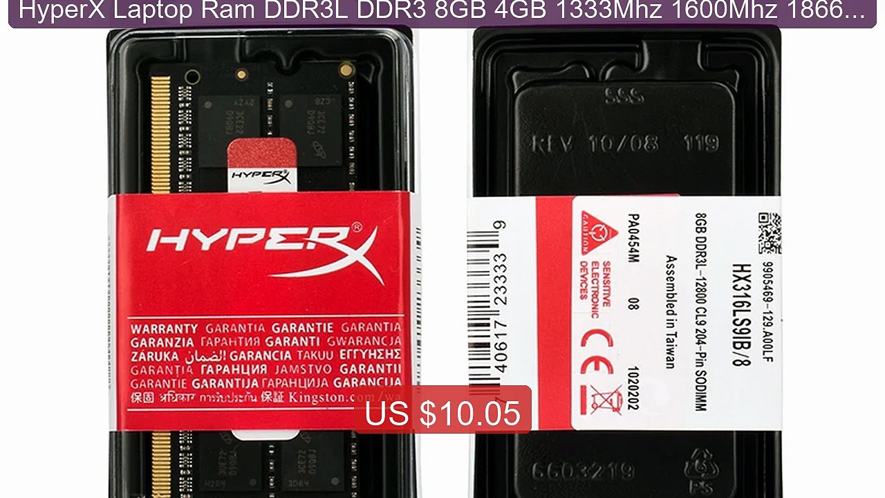 HyperX Laptop Ram DDR3L DDR3 8GB 4GB 1333Mhz 1600Mhz 1866Mhz SODIMM... -- Top Rated 2026 | Buy Now!
