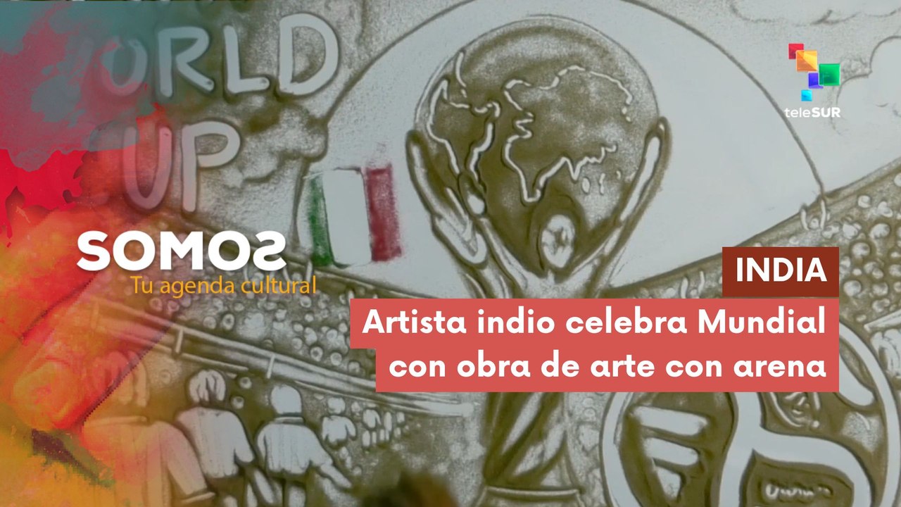 SOMOS | India | Artista indio celebra Mundial con obra de arte con arena 10-06-2026
