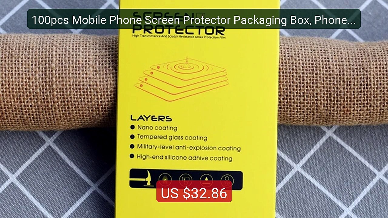 100pcs Mobile Phone Screen Protector Packaging Box, Phone F... -- Top Pick 2026 | Unbeatable Price!