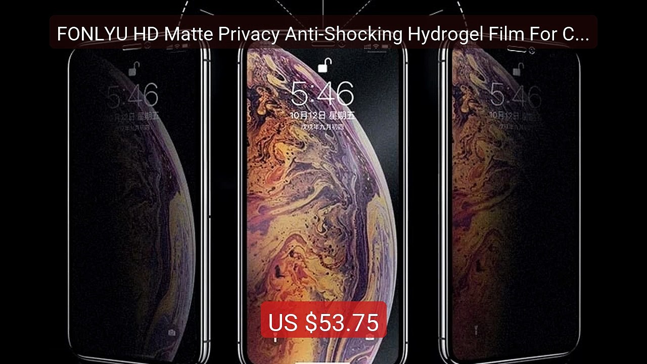 FONLYU HD Matte Privacy Anti-Shocking Hydrogel Film For Cellph... -- Hot Deal 2026 | Limited Offer!