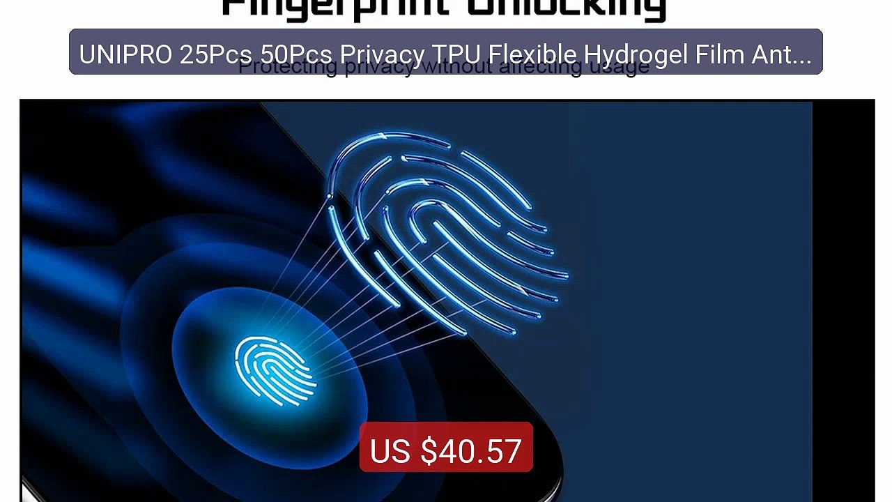 UNIPRO 25Pcs 50Pcs Privacy TPU Flexible Hydrogel Film Anti-Peep Fr... -- Best Deal 2026 | Shop Now!