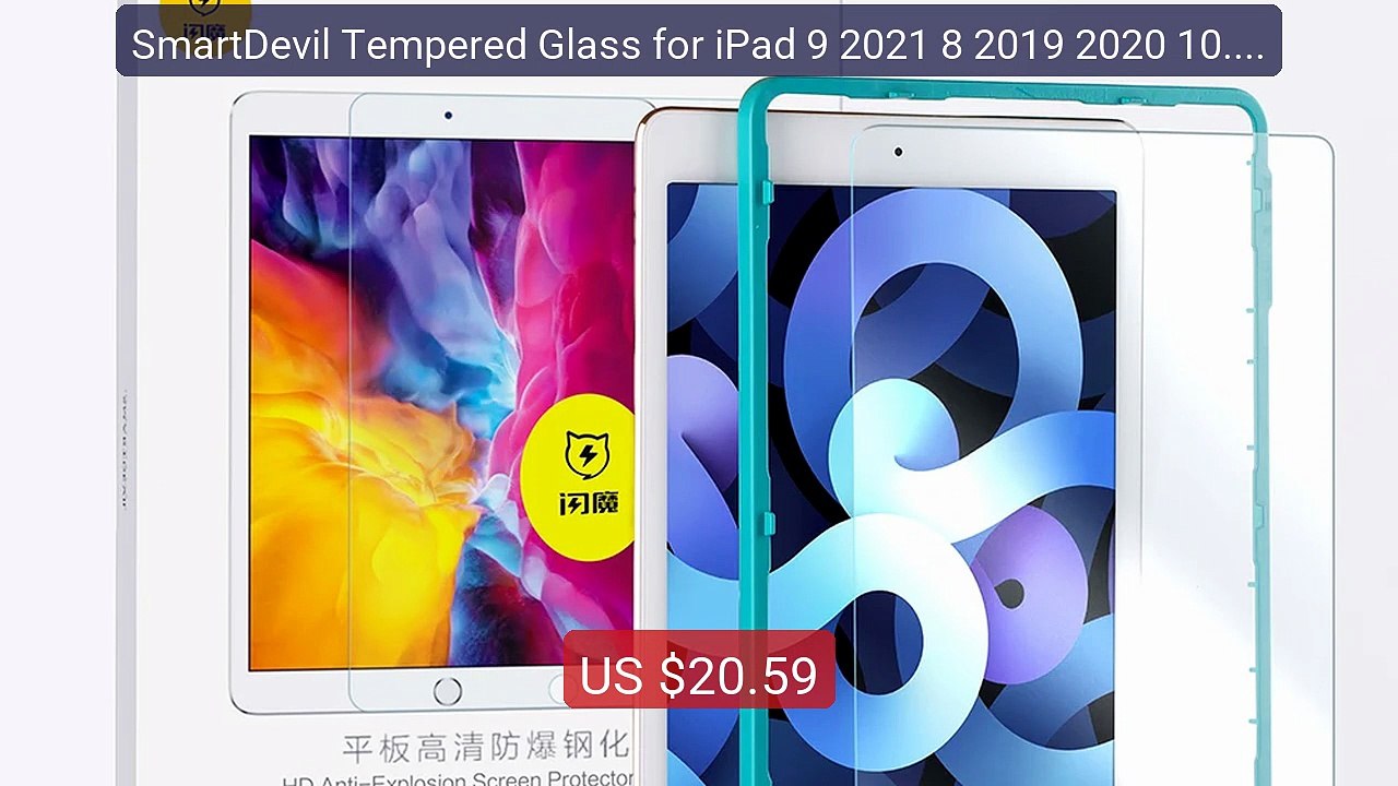 SmartDevil Tempered Glass for iPad 9 2021 8 2019 2020 10.2in Scree... -- Best Deal 2026 | Shop Now!