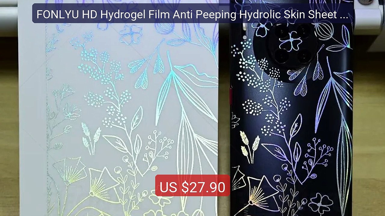FONLYU HD Hydrogel Film Anti Peeping Hydrolic Skin Sheet Front... -- Hot Deal 2026 | Limited Offer!
