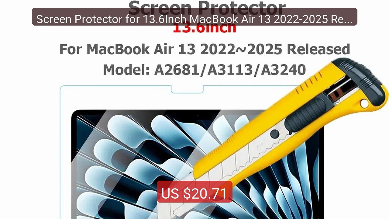 Screen Protector for 13.6Inch MacBook Air 13 2022-2025 Release... -- Hot Deal 2026 | Limited Offer!