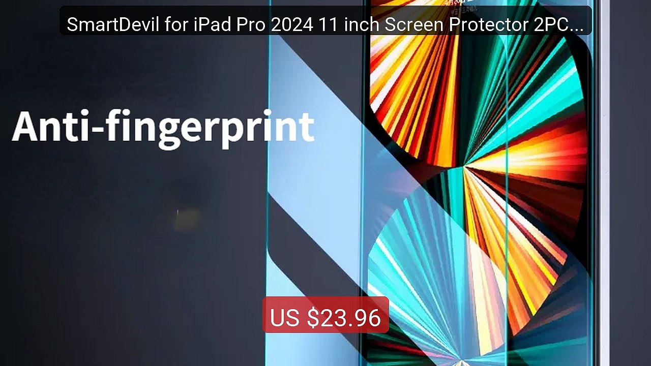 SmartDevil for iPad Pro 2024 11 inch Screen Protector 2PCS HD... -- Amazing Value 2026 | Must Have!