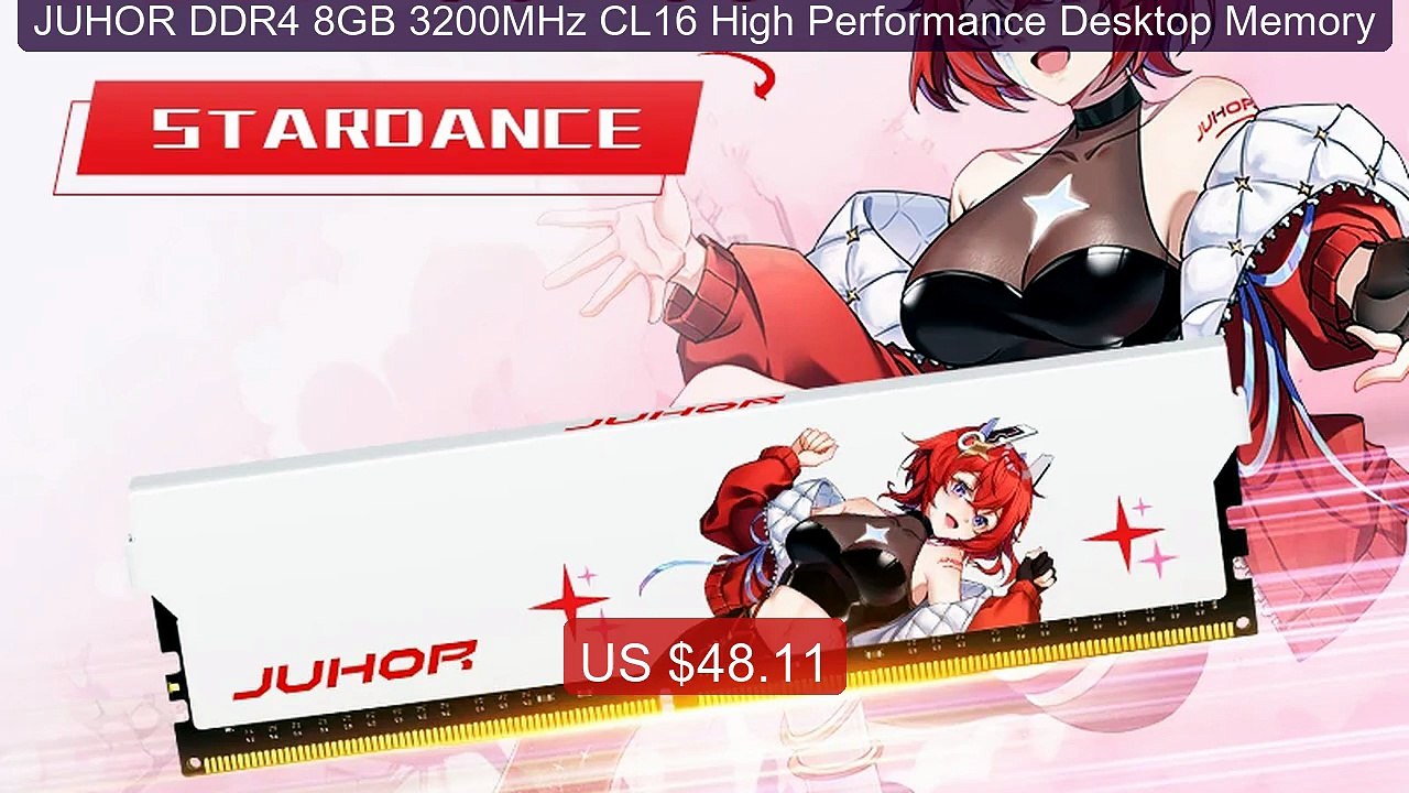 JUHOR DDR4 8GB 3200MHz CL16 High Performance Desktop Memory -- Top Pick 2026 | Unbeatable Price!