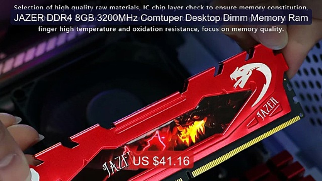 JAZER DDR4 8GB 3200MHz Comtuper Desktop Dimm Memory Ram -- Best Buy 2026 | Great Quality!